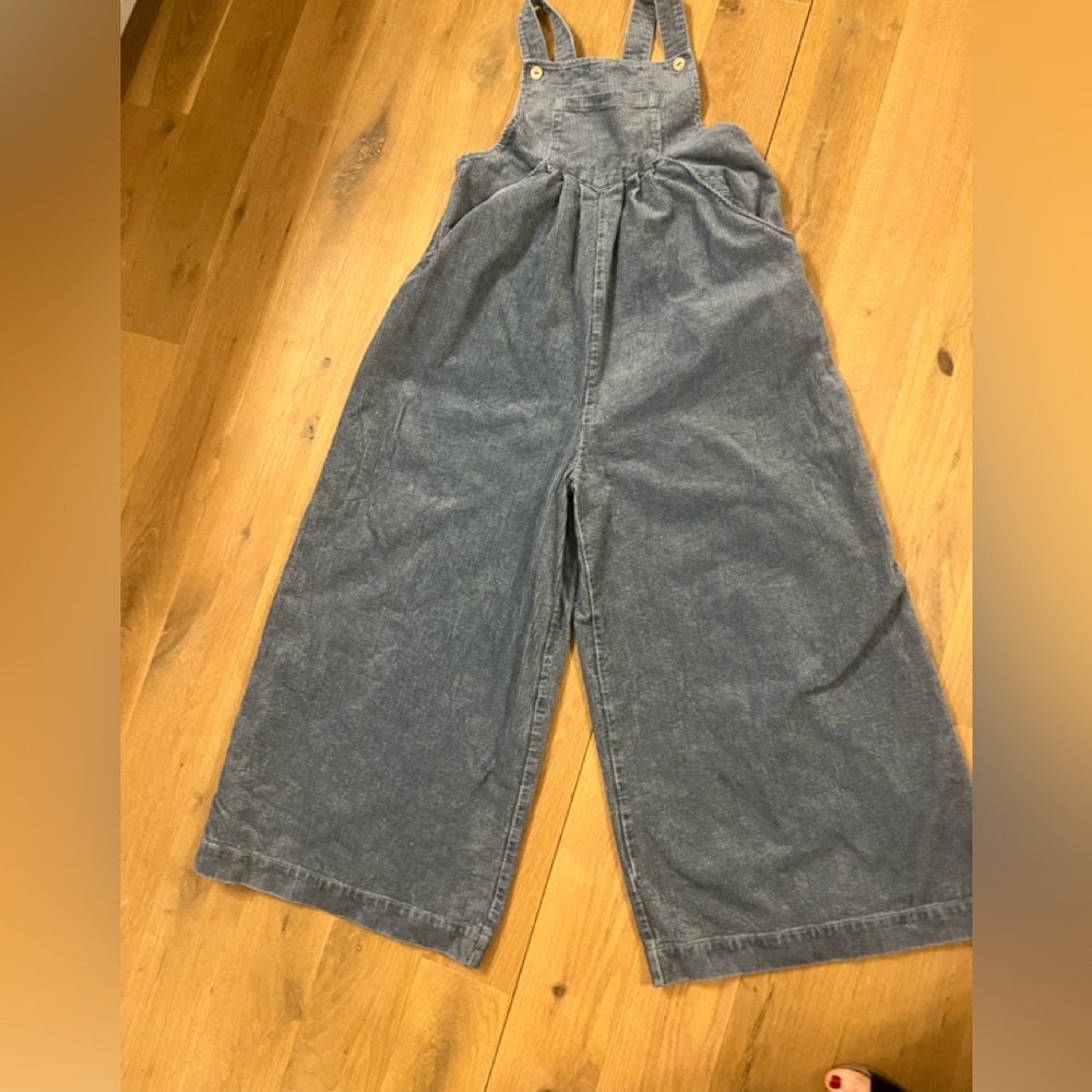 BiBi corduroy blue wide leg, overalls M